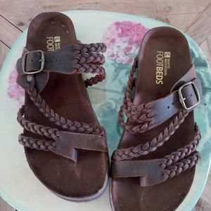 Leather White Mountain Footbeds Sandals